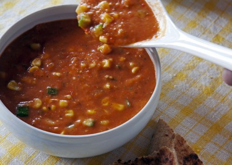 Roasted vegetable soup