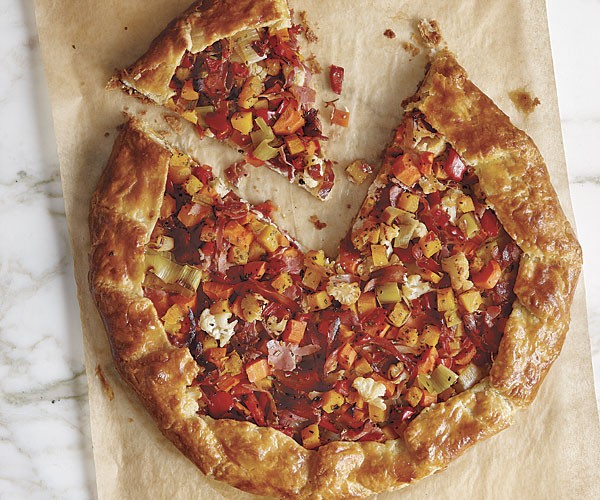 Roasted vegetable tart