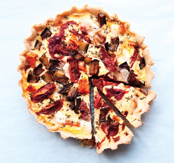 Roasted vegetable tart