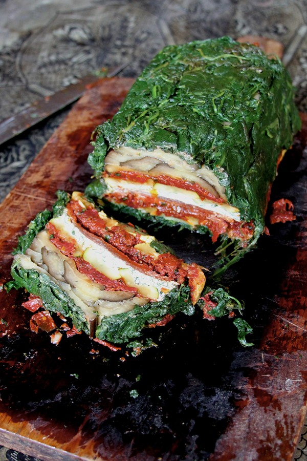 Roasted vegetable terrine