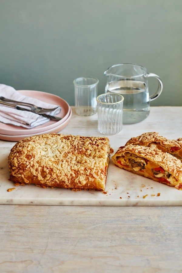 Roasted vegetable Wellington