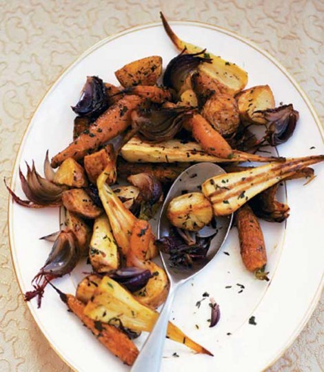 Roasted vegetables - all in one tray