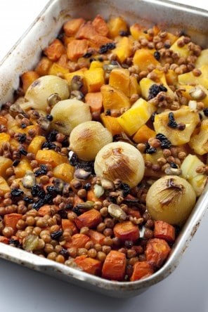 Roasted vegetables for Rosh Hashanah