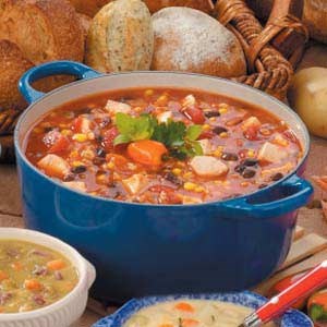 Roasted veggie chili