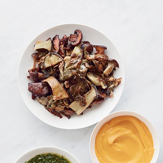 Roasted wild mushroom topping [Gerard Craft]