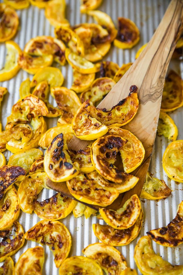 Roasted yellow squash