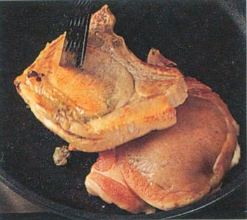 Roasting pork chops