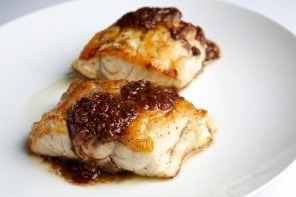 Rockfish with tapenade sauce