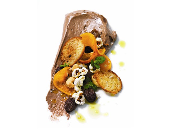 Rocky road chocolate mousse