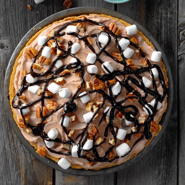 Rocky road freezer pie