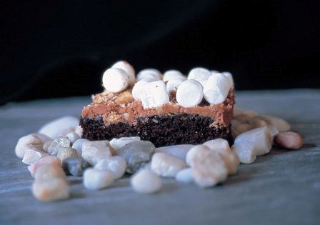 Rocky road frosted brownies