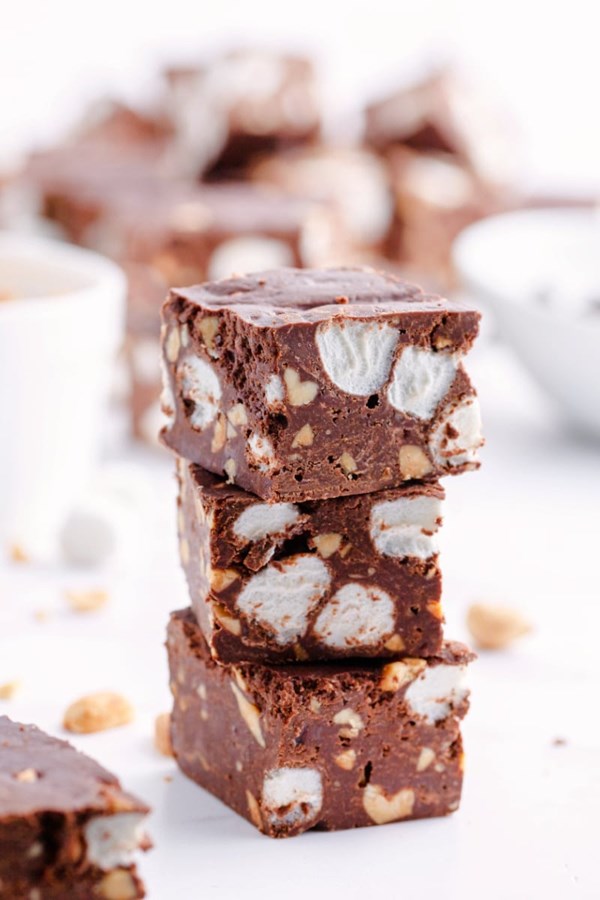 Rocky road fudge