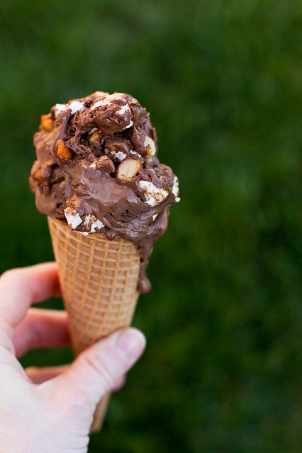 Rocky road ice cream