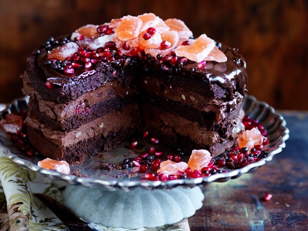 Rocky road mousse cake