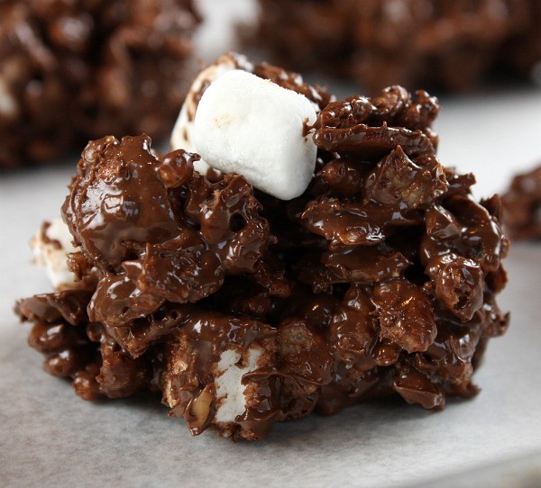 Rocky road-no bake cookies