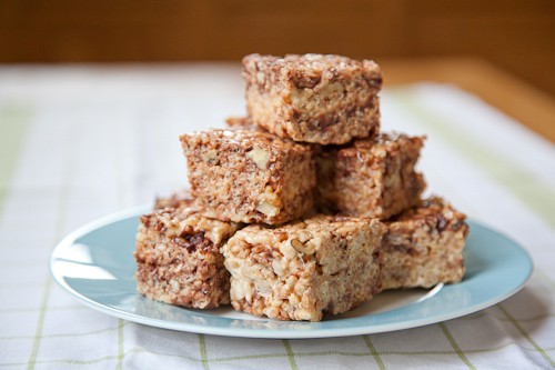 Rocky road Rice Krispies treat