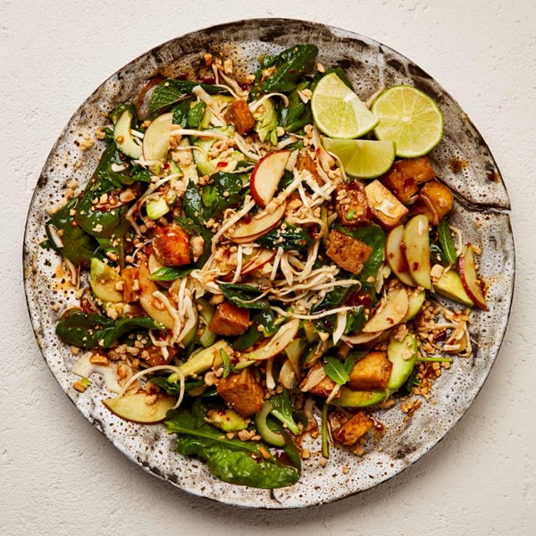 Rojak salad with avocado, tofu and tamarind