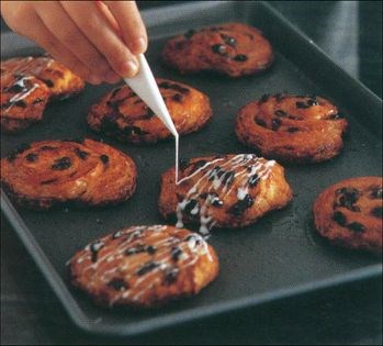 Rolled Danish pastries