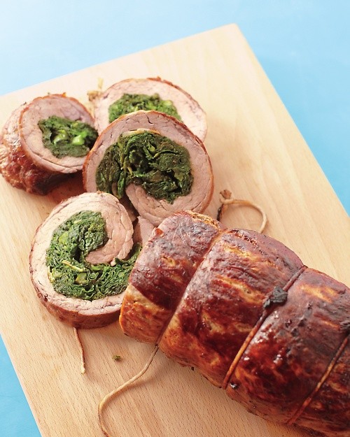 Rolled stuffed flank steak