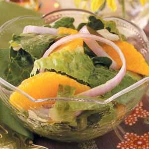 Romaine with oranges 