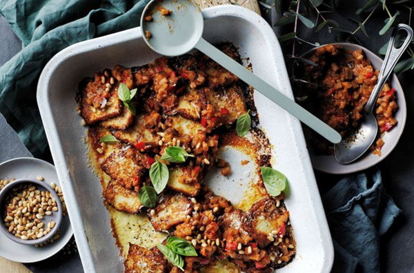 Roman gnocchi with caponata