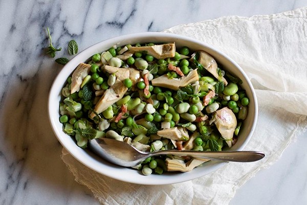 Roman spring vegetable braise