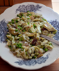 Roman spring vegetable stew (Vignarola)