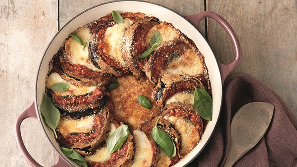 Roman-style eggplant Parmigiana