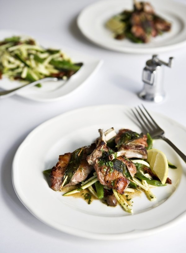 Roman-style lamb cutlets