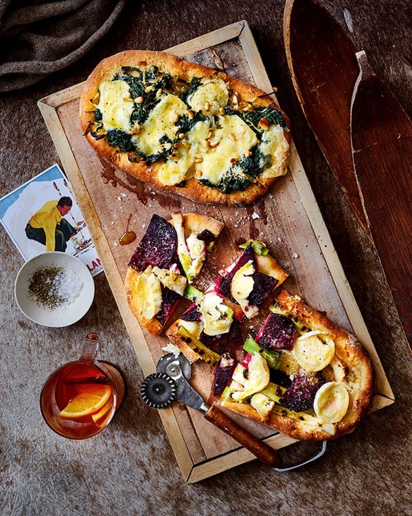 Roman-style pizza bases (Pinsa Romana)