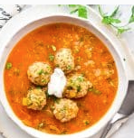 Romanian meatball soup (Ciorba de perisoare)