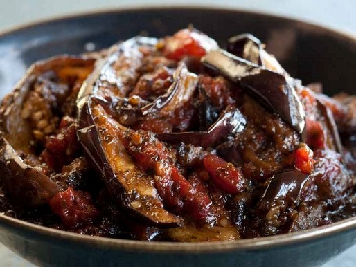 Romanian sweet and sour eggplant