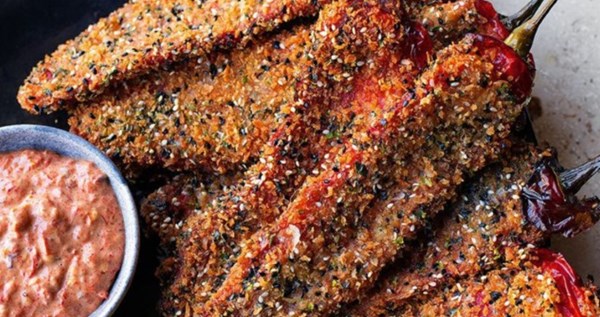 Romano pepper schnitzels