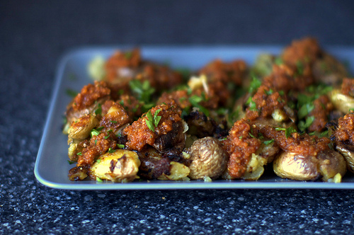 Romesco potatoes