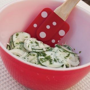 Roni's creamy cucumbers