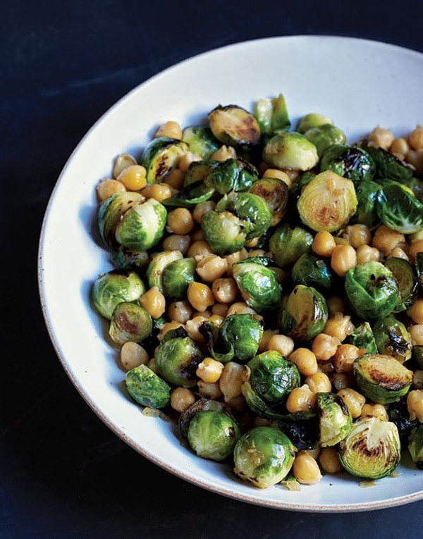 Rony's Brussels sprouts and chickpeas