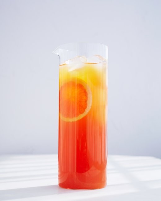 Rooibos tea and grapefruit-ade