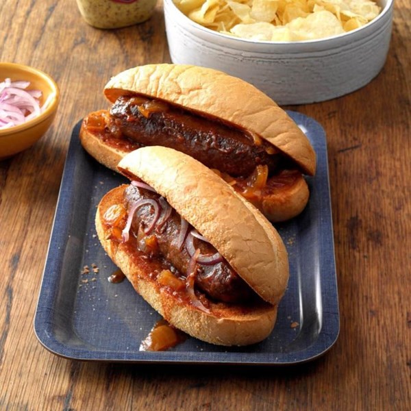 Root beer brats 