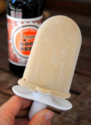 Root beer float popsicles
