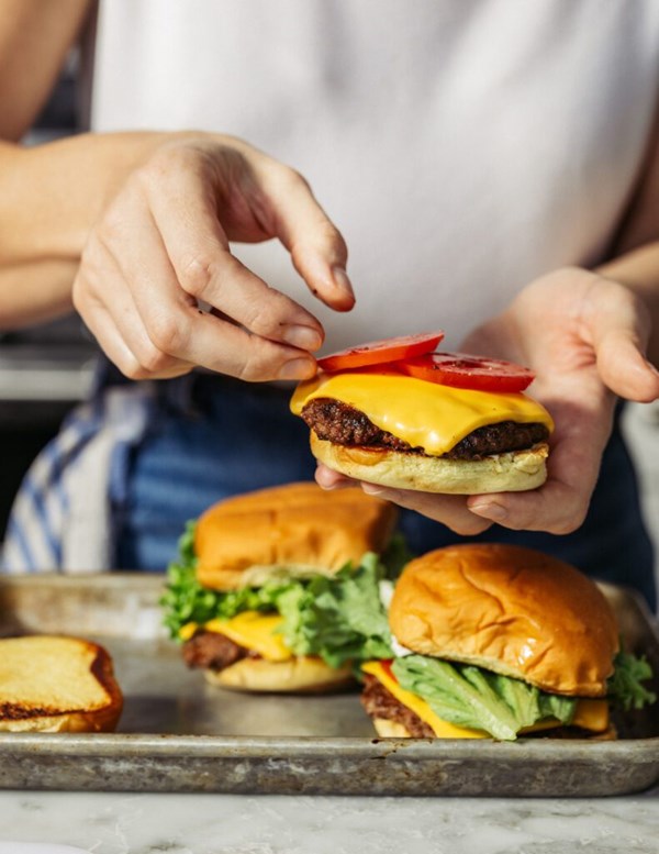 Root beer smash burgers 