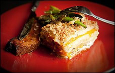 Root vegetable and potato gratin