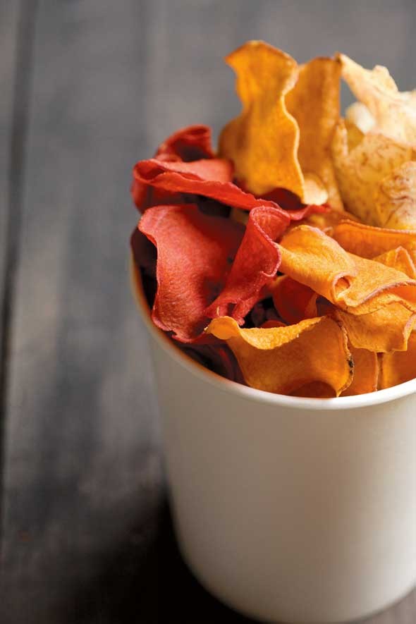 Root vegetable chips