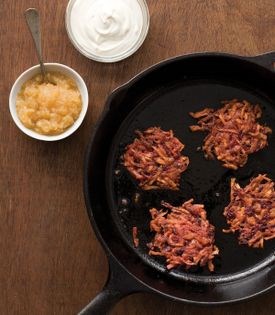 Root vegetable latkes