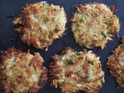 Root vegetable latkes