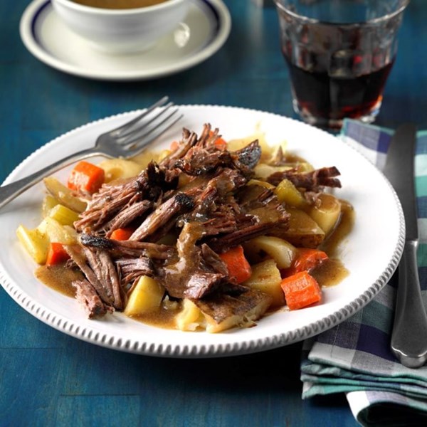 Root vegetable pot roast 