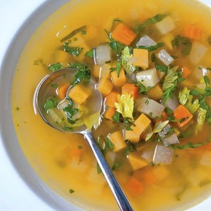 Root vegetable soup