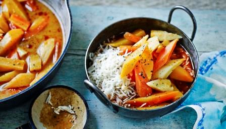 Root vegetable Thai curry