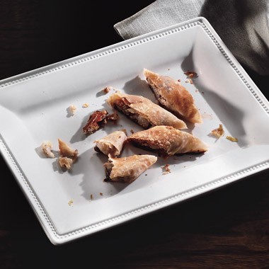 Roquefort and pear strudel