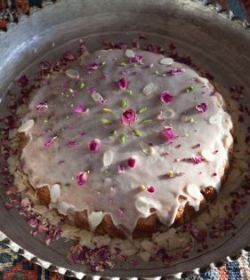 Rose + yogurt love cake(Cayk-e eshq-e Kermanshahi)