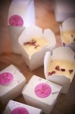 Rose petal ice-cream
